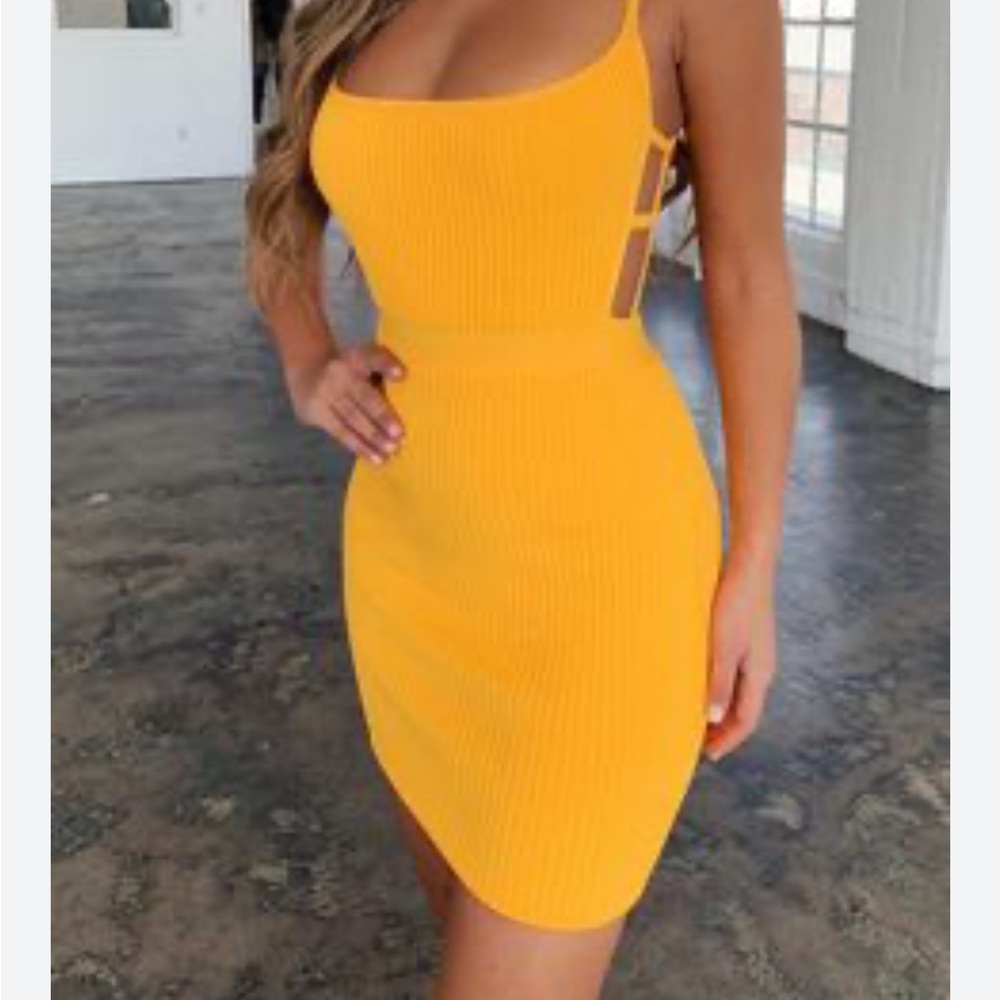 Yellow Strappy Dress